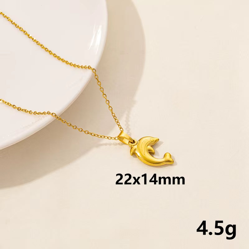 Punk Shark Charm Necklace Ocean Animal Pendants Necklaces for Women Men Best Gift Chain Neck Decotraion Choker Steampunk Jewelry