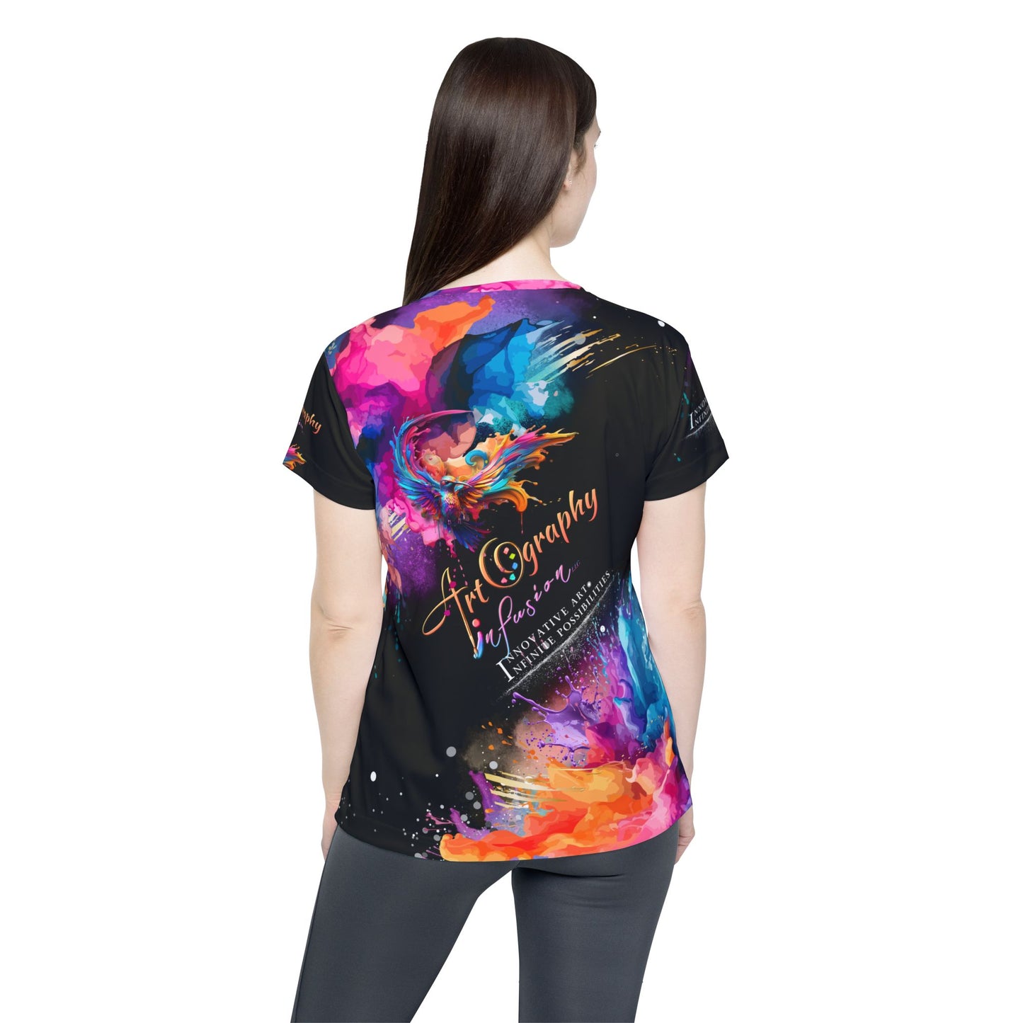 Artography Infusion Cosmic Watercolor Athletic Jersey - Vibrant Abstract Art Activewear