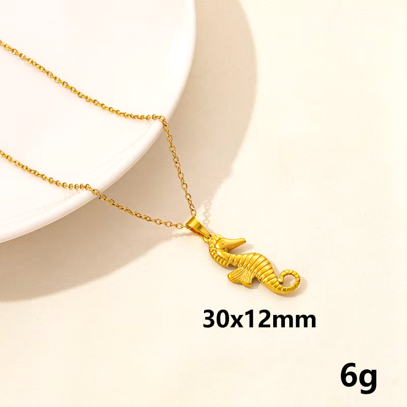 Punk Shark Charm Necklace Ocean Animal Pendants Necklaces for Women Men Best Gift Chain Neck Decotraion Choker Steampunk Jewelry