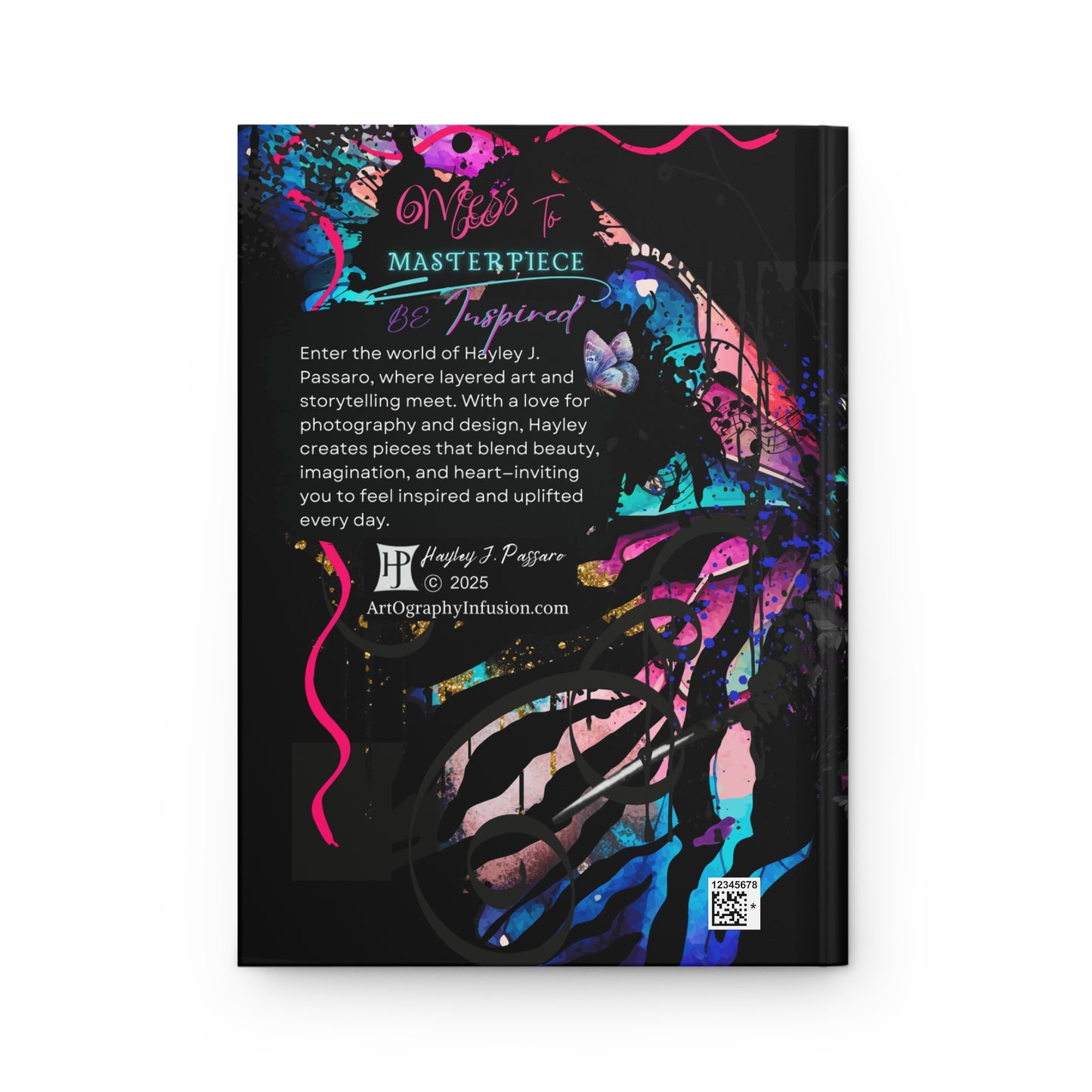 Cosmic Phoenix Hummingbird Hardcover Journal - Vibrant Rainbow Wings Art Journal for Creative Souls
