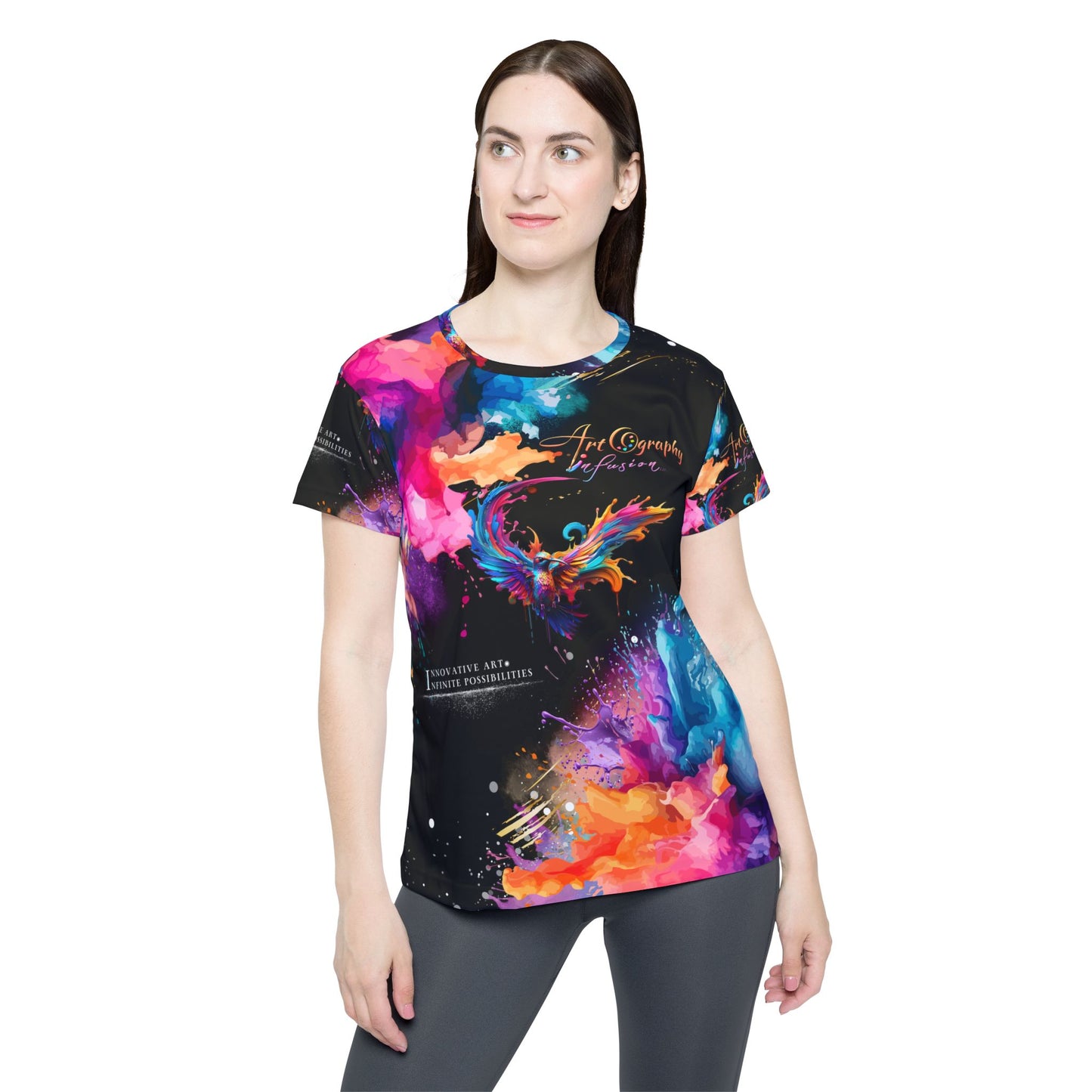 Artography Infusion Cosmic Watercolor Athletic Jersey - Vibrant Abstract Art Activewear