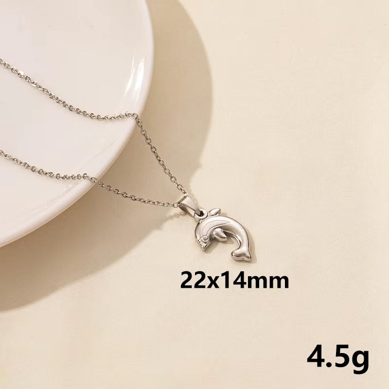 Punk Shark Charm Necklace Ocean Animal Pendants Necklaces for Women Men Best Gift Chain Neck Decotraion Choker Steampunk Jewelry